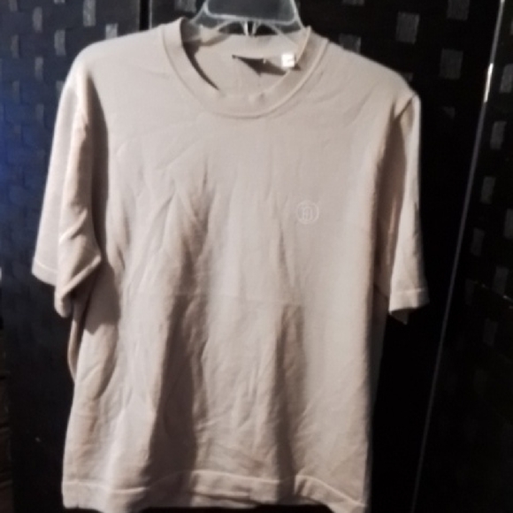 Burberry Light Tan Short Sleeve Tee - Picture 1 of 5